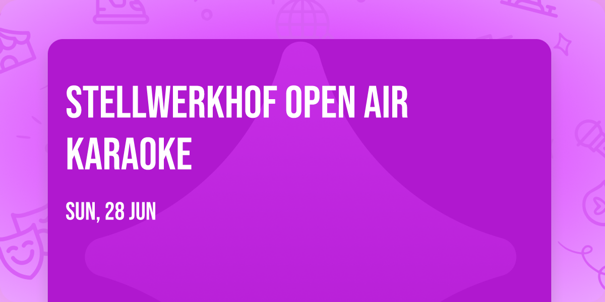 StellwerkHOF Open Air Karaoke