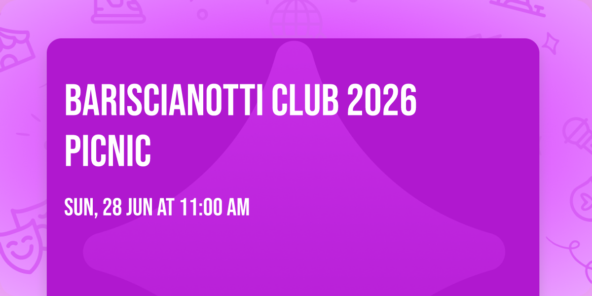 Bariscianotti Club 2026 Picnic