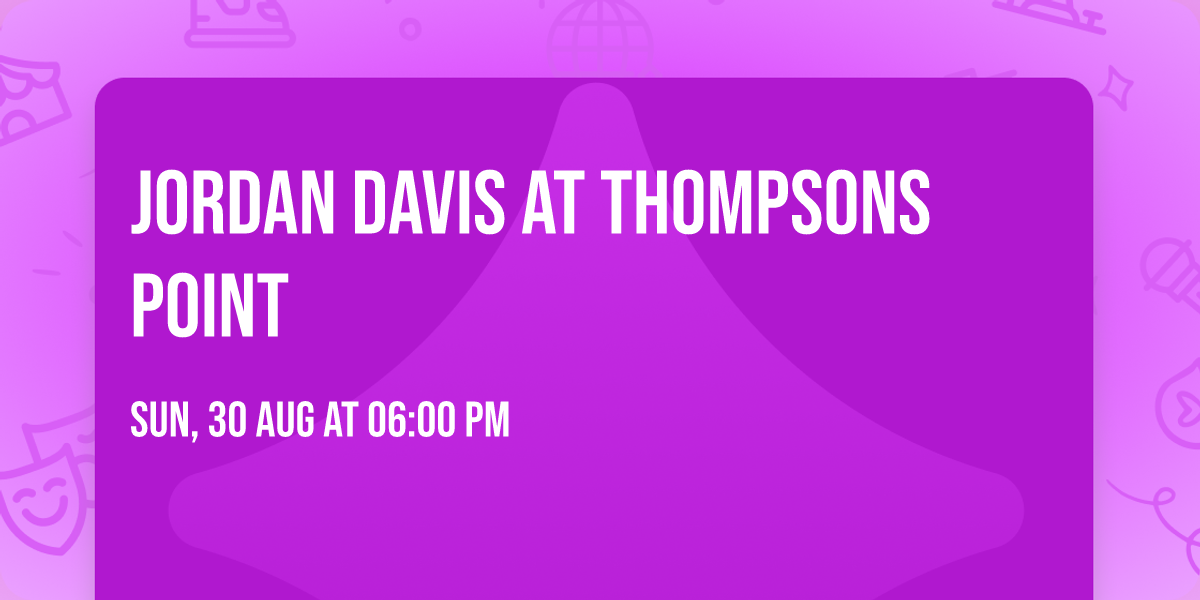 Jordan Davis at Thompsons Point