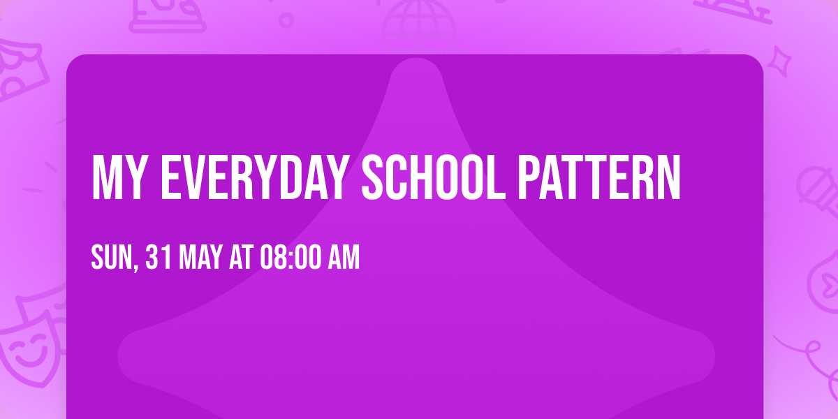 my everyday school pattern 