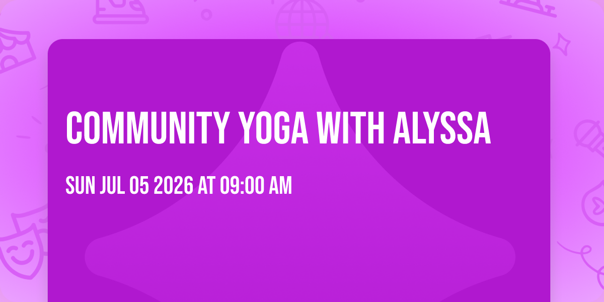 Community Yoga with Alyssa