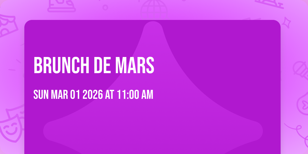 Brunch de Mars 