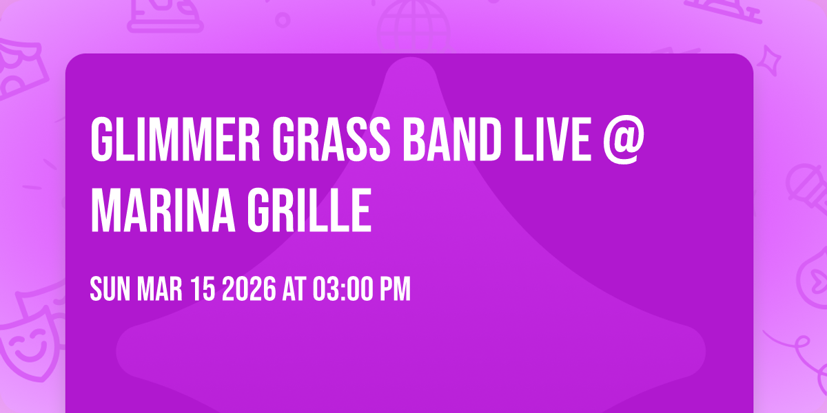 Glimmer Grass Band Live @ Marina Grille