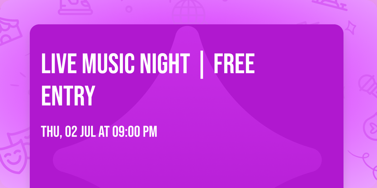 LIVE MUSIC night | Free entry