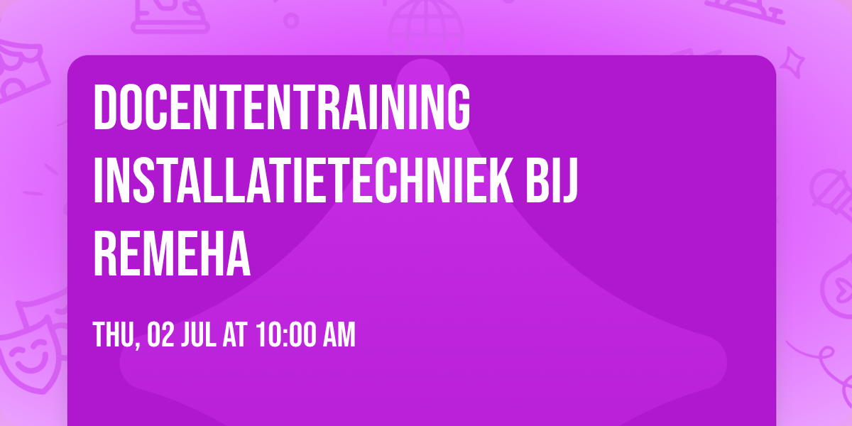 Docententraining Installatietechniek bij Remeha