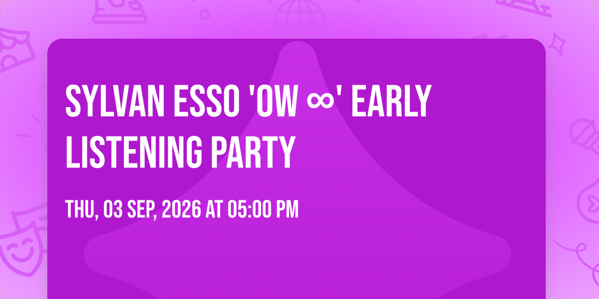 Sylvan Esso 'Ow \u221e' Early Listening Party