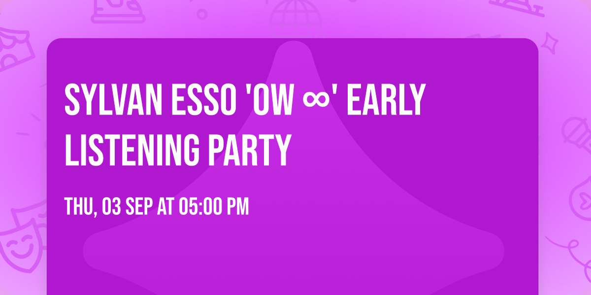 Sylvan Esso 'Ow \u221e' Early Listening Party