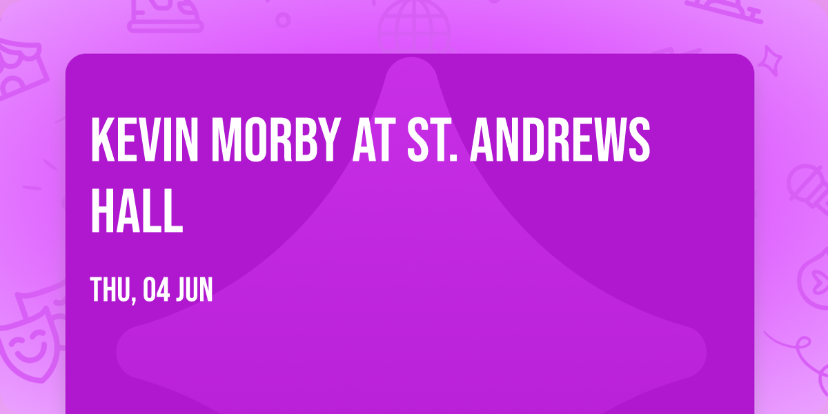 Kevin Morby at St. Andrews Hall