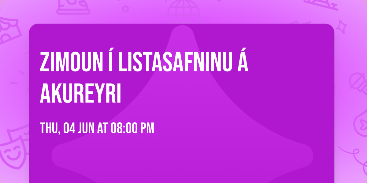 Zimoun \u00ed Listasafninu \u00e1 Akureyri