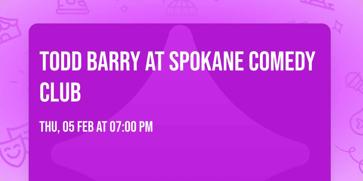 Todd Barry at Spokane Comedy Club