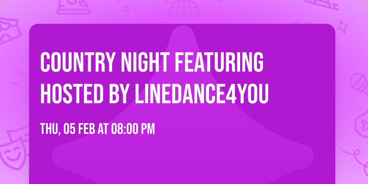 Country Night featuring Hosted by LineDance4You