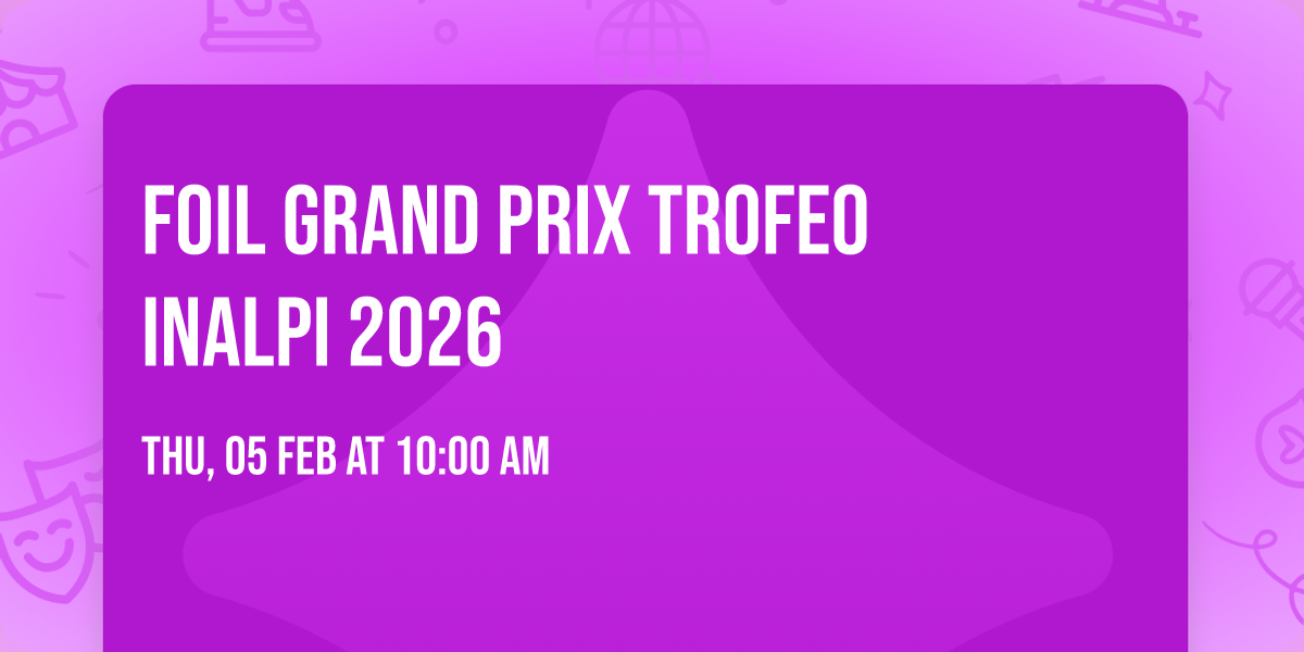 FOIL GRAND PRIX Trofeo INALPI 2026