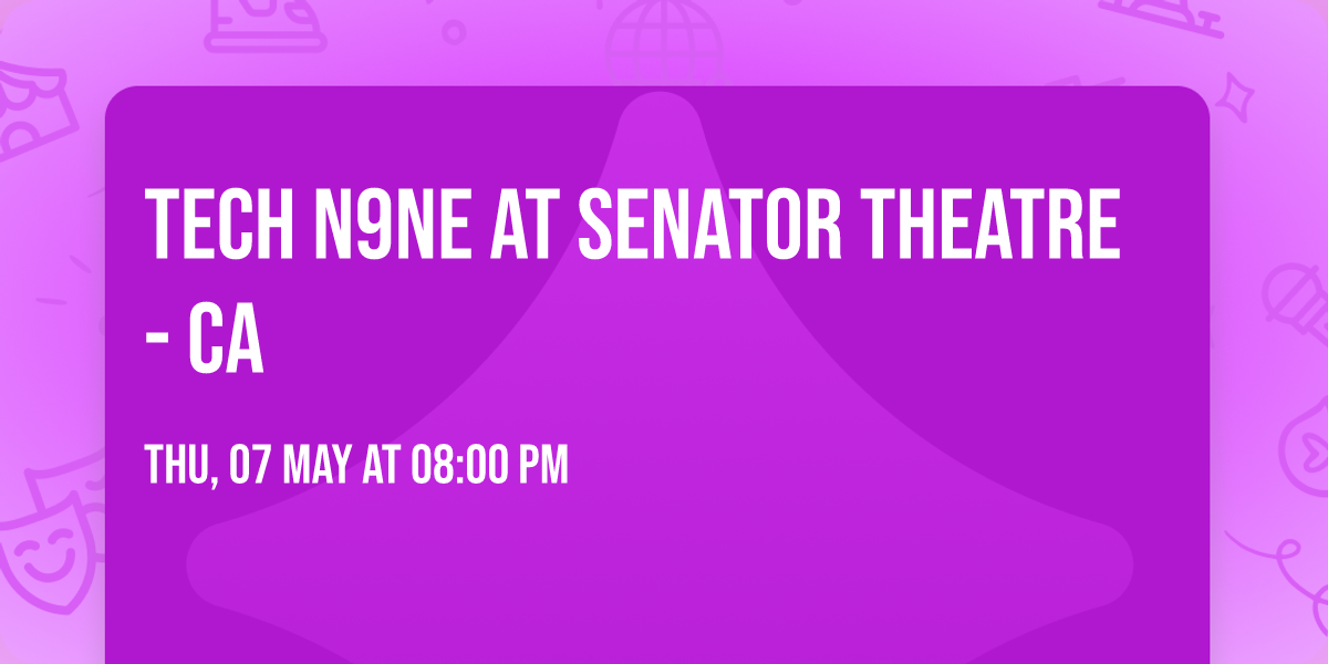 Tech N9ne at Senator Theatre - CA