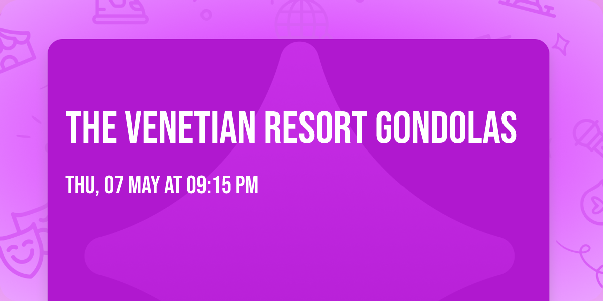 The Venetian Resort Gondolas