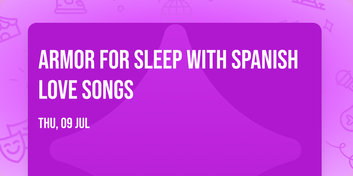 Armor For Sleep with Spanish Love Songs