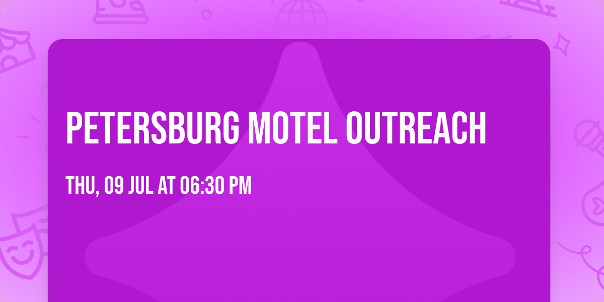 Petersburg Motel Outreach 