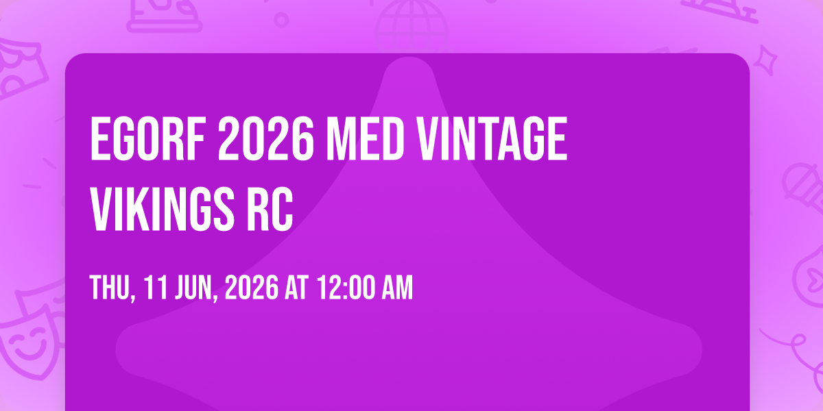 EGORF 2026 med Vintage Vikings RC