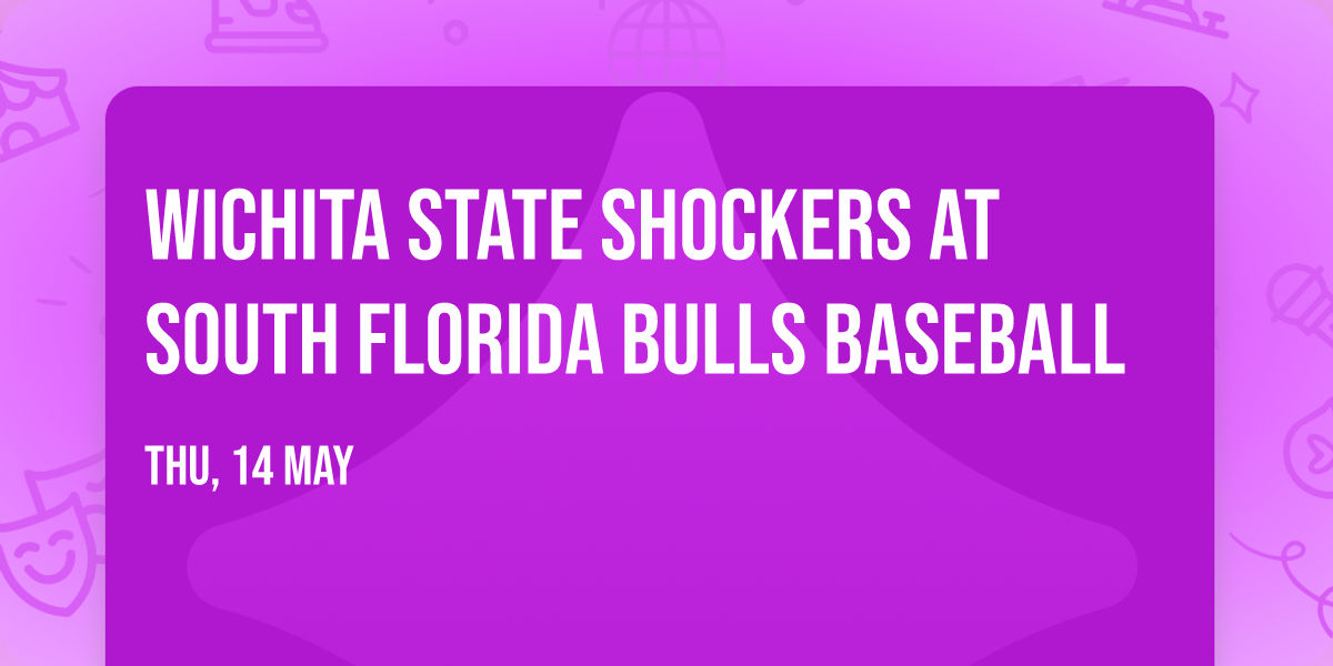 Wichita State Shockers at South Florida Bulls Baseball