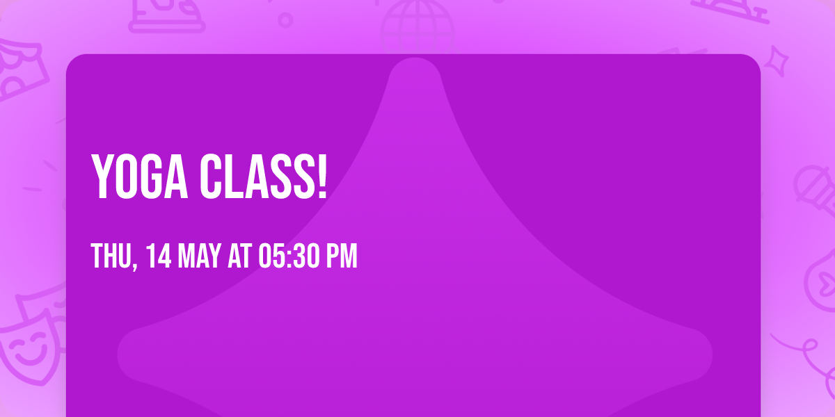 Yoga Class!