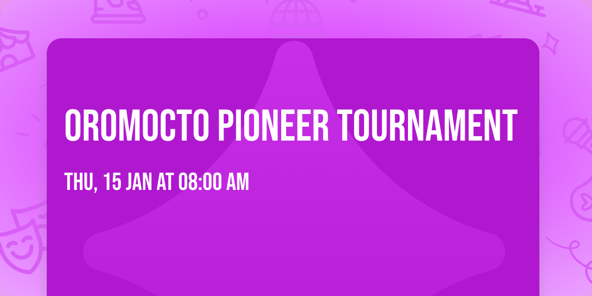 Oromocto Pioneer Tournament 