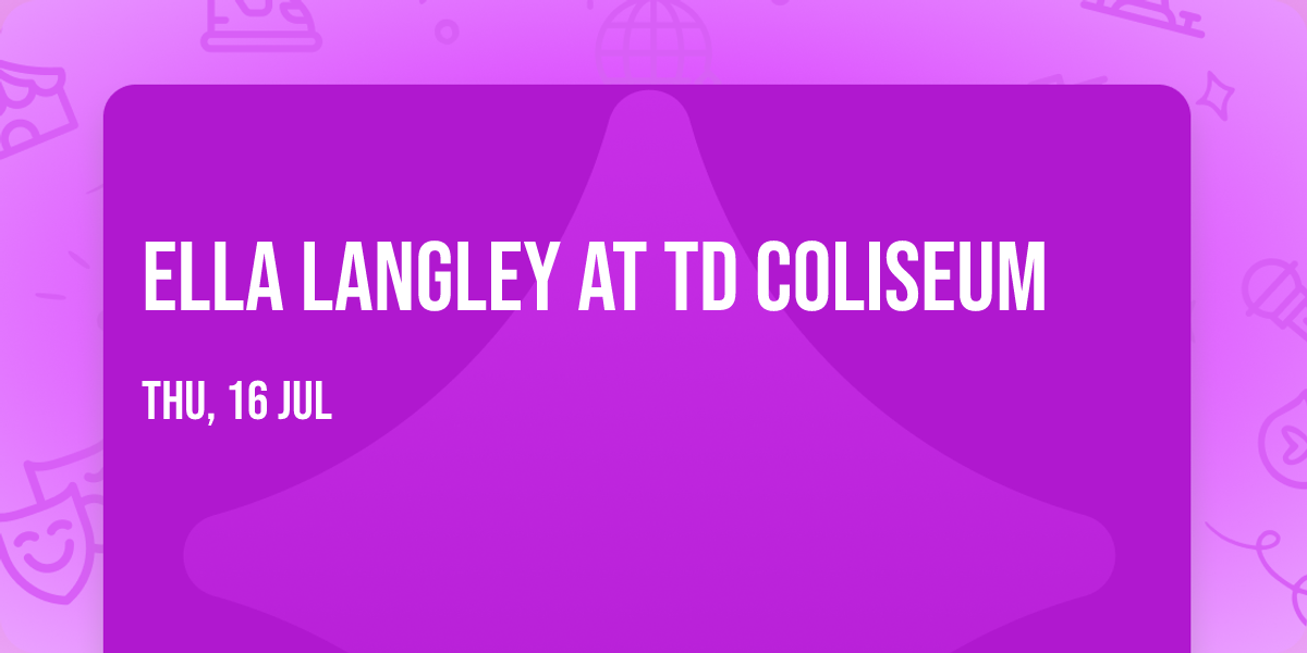 Ella Langley at TD Coliseum