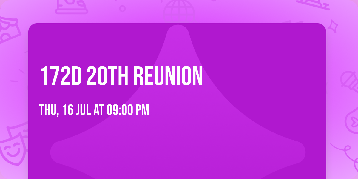 172d 20th Reunion 