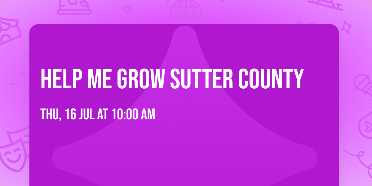 Help Me Grow Sutter County