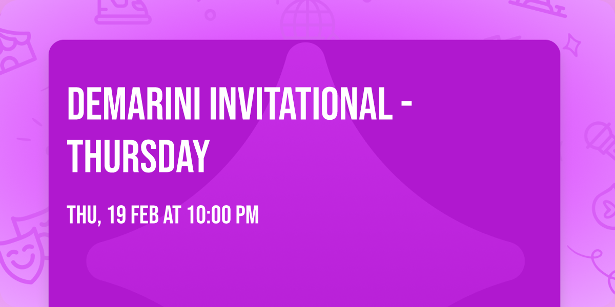 DeMarini Invitational - Thursday