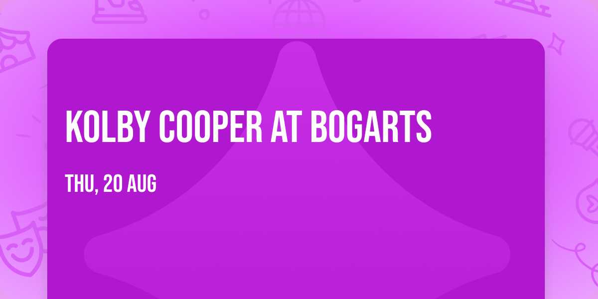 Kolby Cooper at Bogarts