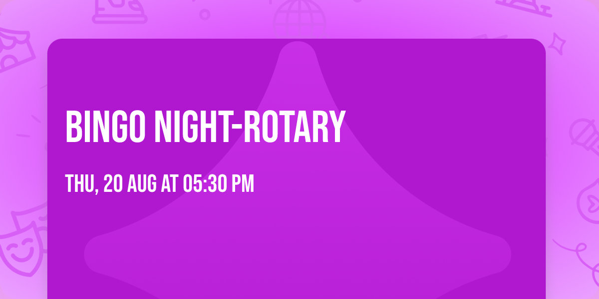 Bingo Night-Rotary