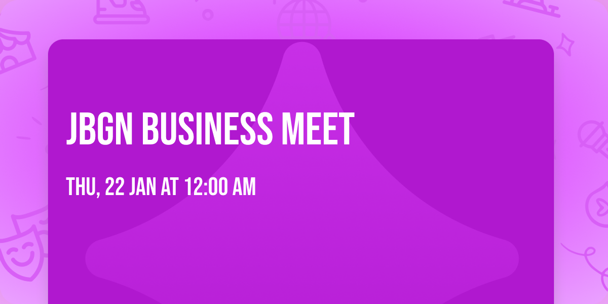 JBGN Business Meet