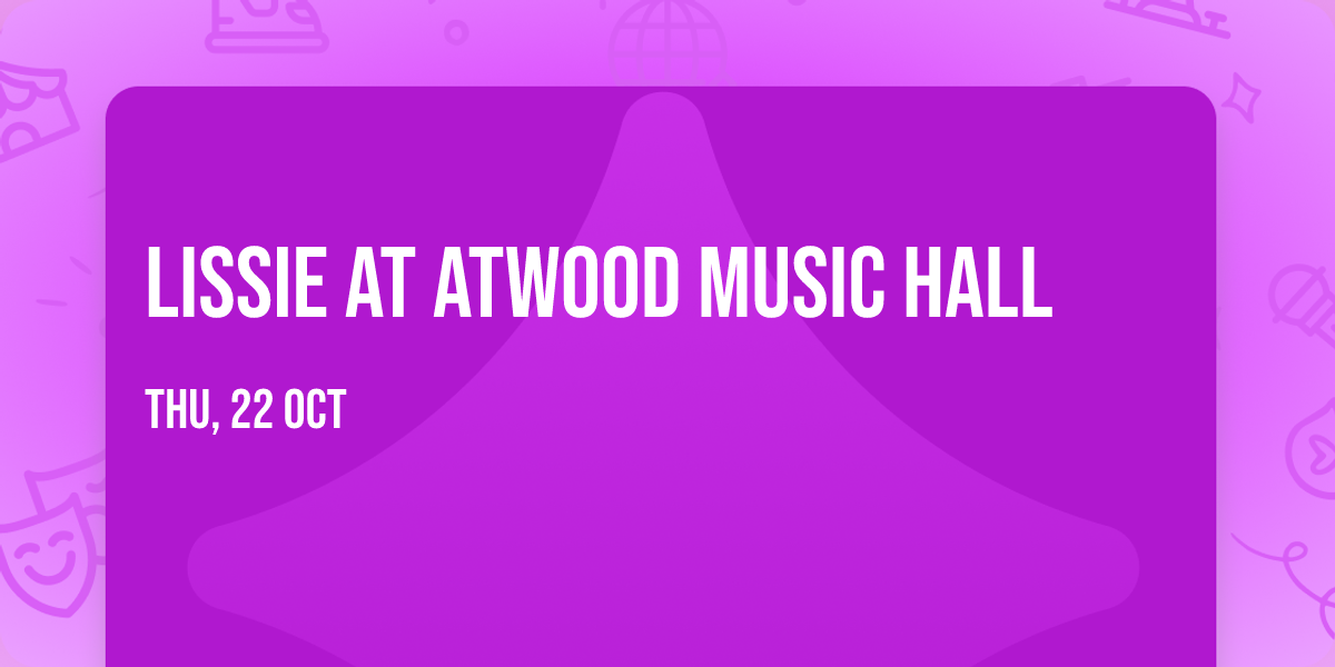Lissie at Atwood Music Hall