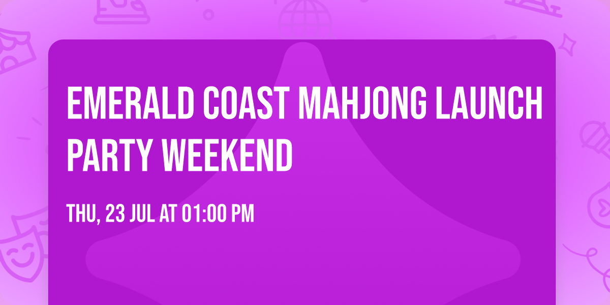 Emerald Coast Mahjong Launch Party Weekend
