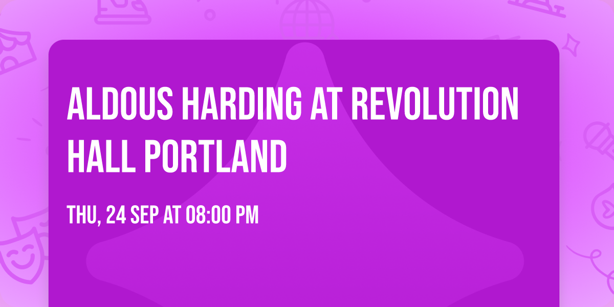 Aldous Harding at Revolution Hall Portland