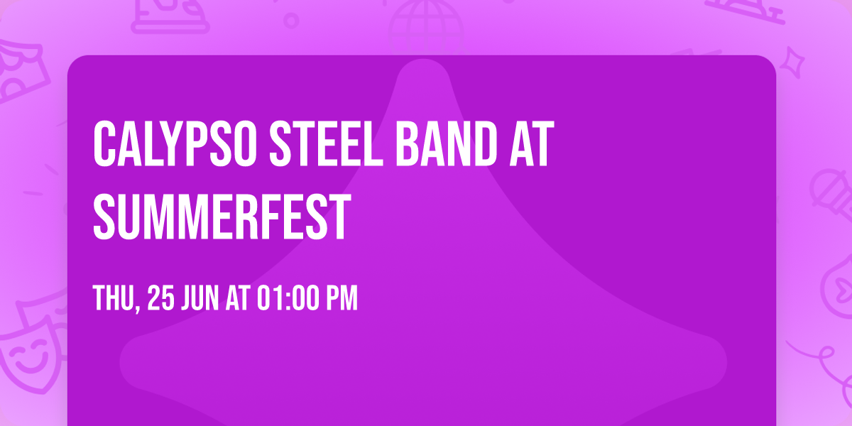Calypso Steel Band at Summerfest
