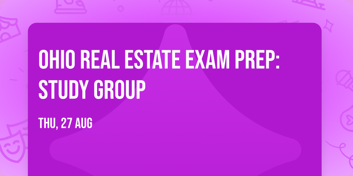 Ohio Real Estate Exam Prep: Study Group
