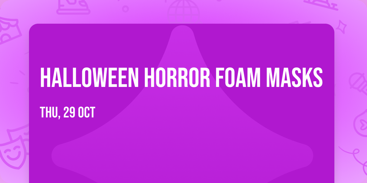 Halloween Horror Foam Masks
