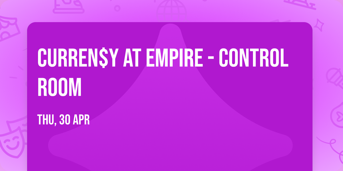 Curren$y at Empire - Control Room