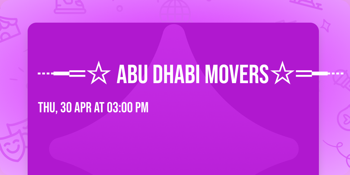 \u2508\u2501\u2550\u2606\u2763\ufe0f Abu Dhabi movers\u2763\ufe0f\u2606\u2550\u2501\u2508