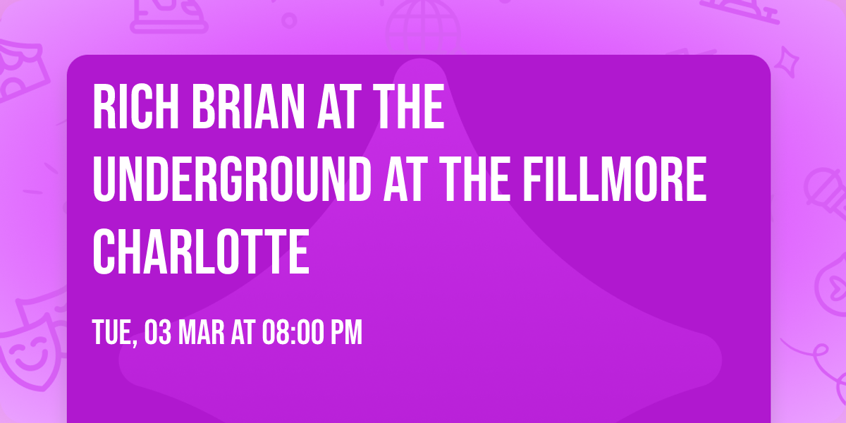 Rich Brian at The Underground at The Fillmore Charlotte