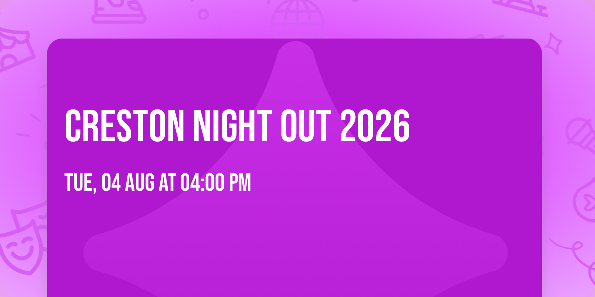 Creston Night Out 2026