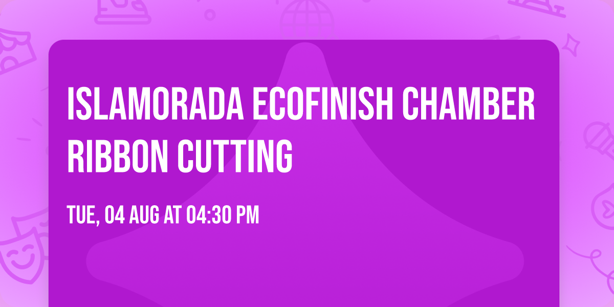 Islamorada EcoFinish Chamber Ribbon Cutting