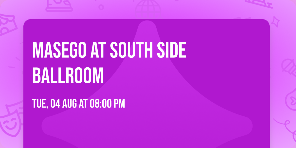 Masego at South Side Ballroom