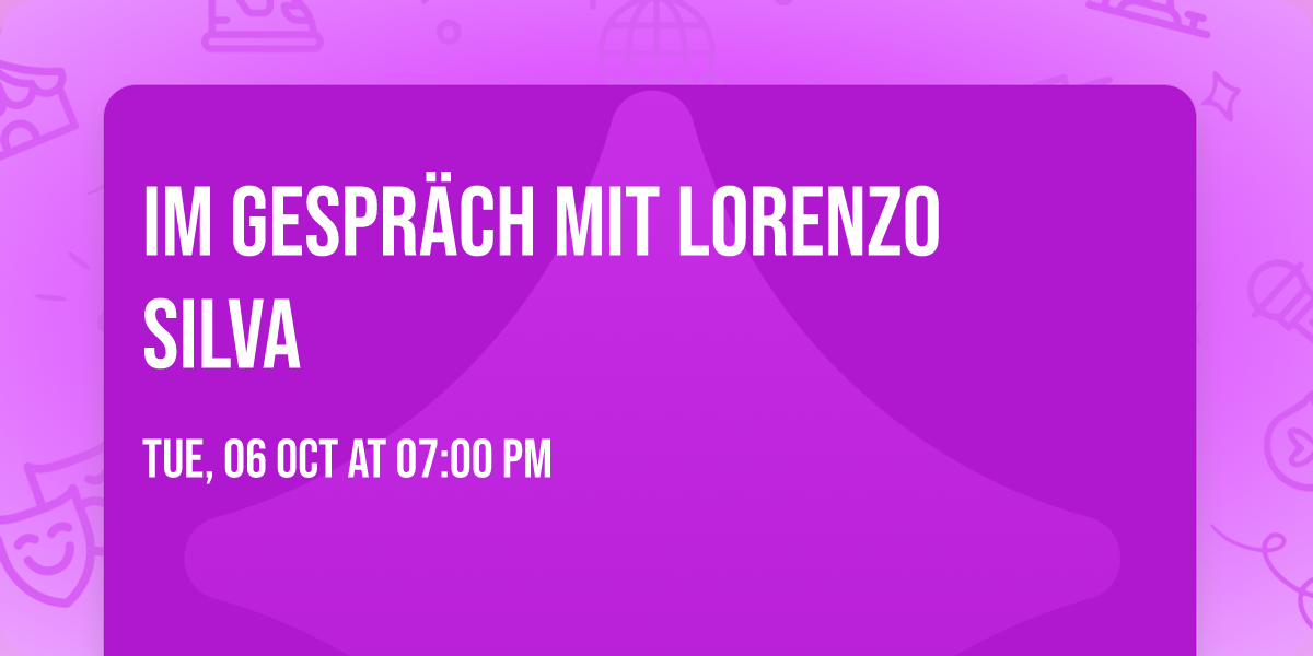 Im Gespr\u00e4ch mit Lorenzo Silva