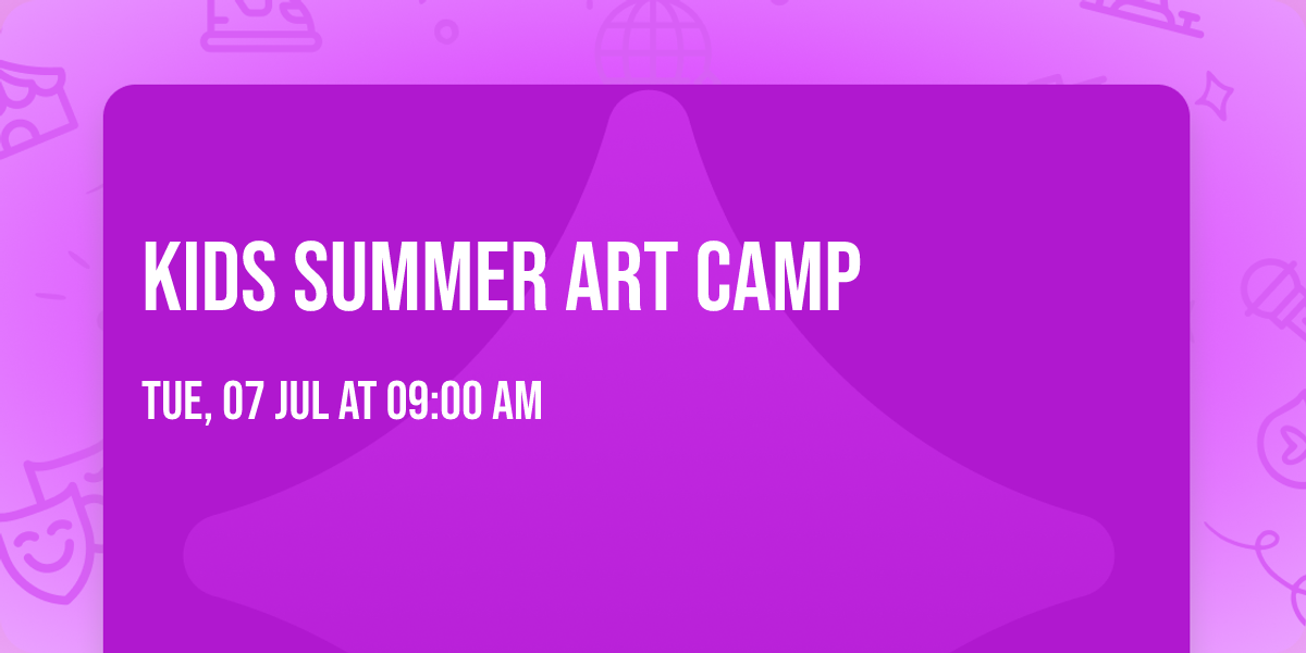Kids Summer ART camp