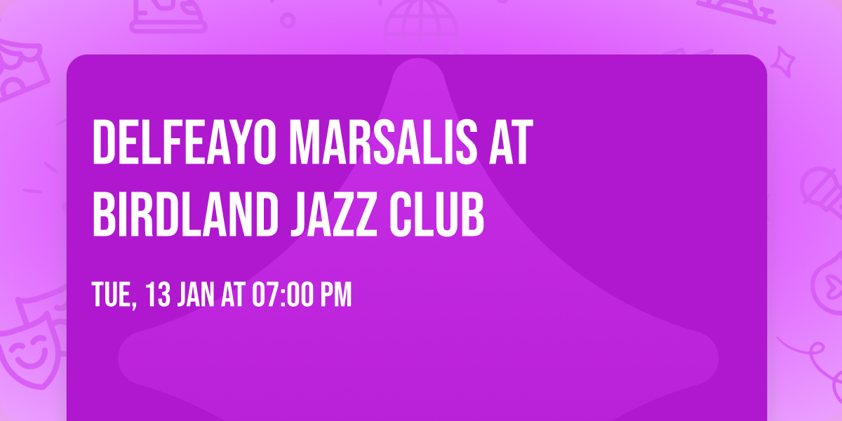 Delfeayo Marsalis at Birdland Jazz Club