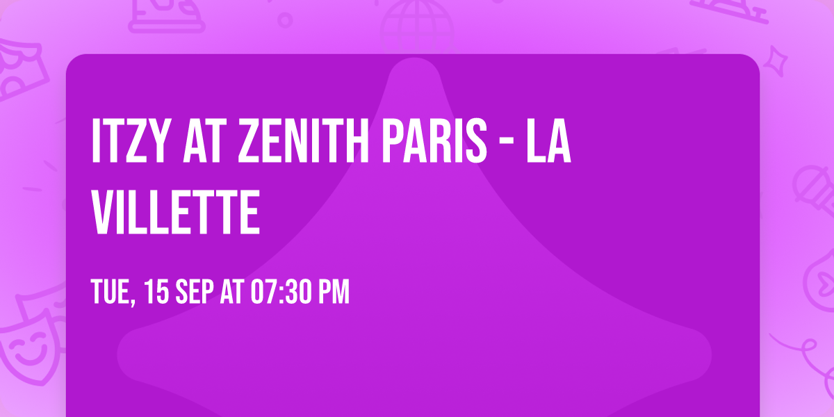 ITZY at Zenith Paris - La Villette