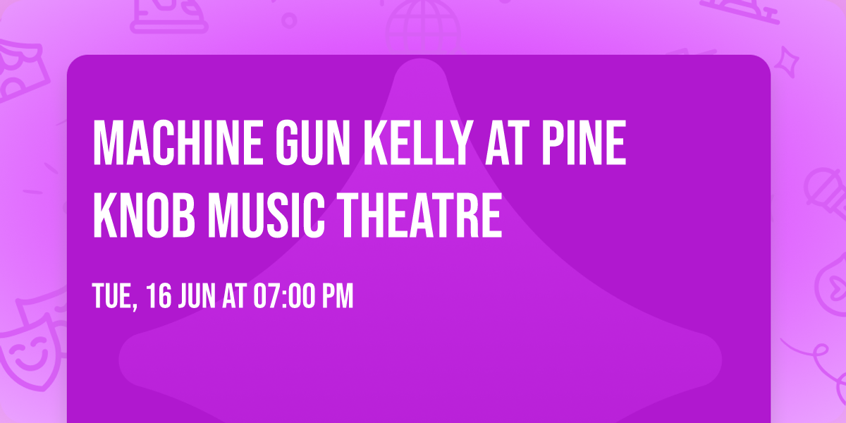 Machine Gun Kelly at Pine Knob Music Theatre