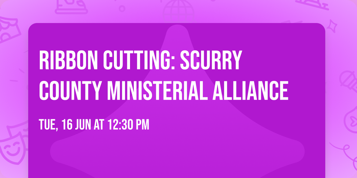 Ribbon Cutting: Scurry County Ministerial Alliance
