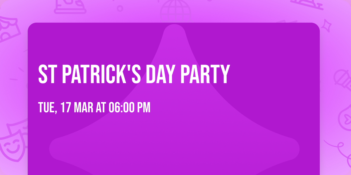 St Patrick's Day Party